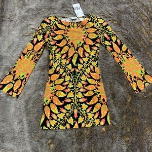 🥀NWT ZARA Multicolor Mini Dress🥀